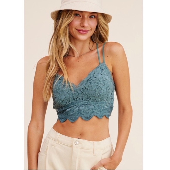 FLORAL LACE BRALETTE - Picture 2 of 6